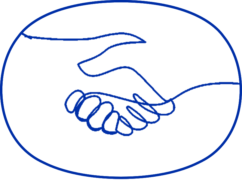 Better Together handshake stamp